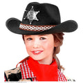 Cowboyhoed Zwart Met Sheriff Ster Kind