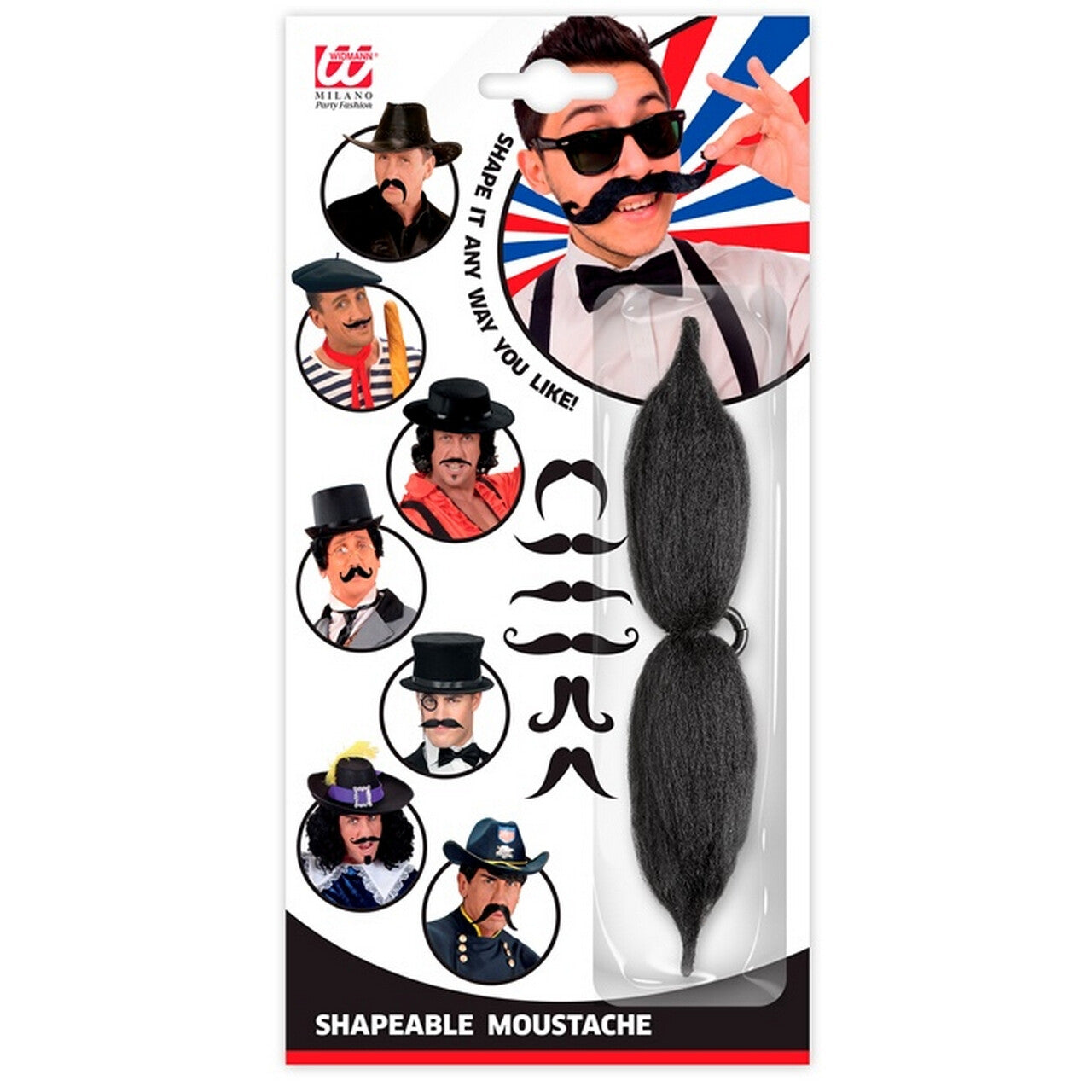 Op deze afbeelding zie je een Accessoires, van het merk Widmann. Dat Zit Wel Snor Vormbare Snor