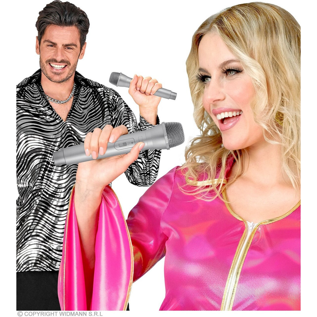 Op deze afbeelding zie je een Accessoires, van het merk Widmann. Microfoon Sing Your Heart Out