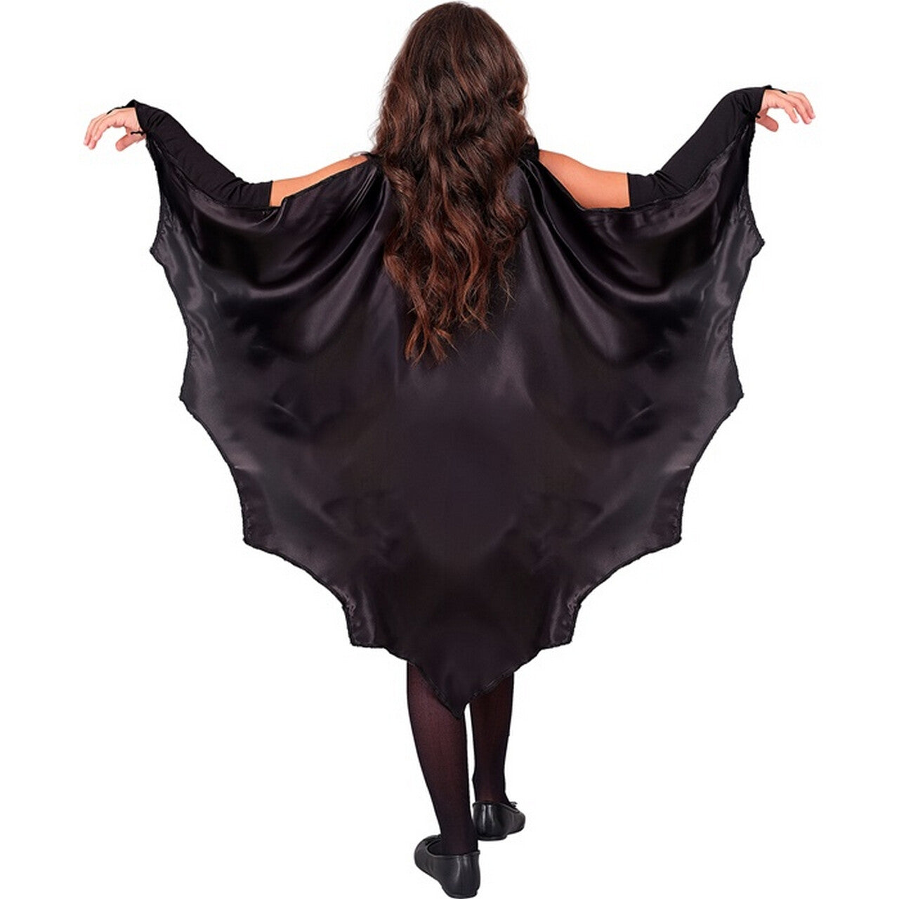 Op deze afbeelding zie je een Kostuums, van het merk Widmann. Vleermuis Cape Batgirl Meisje