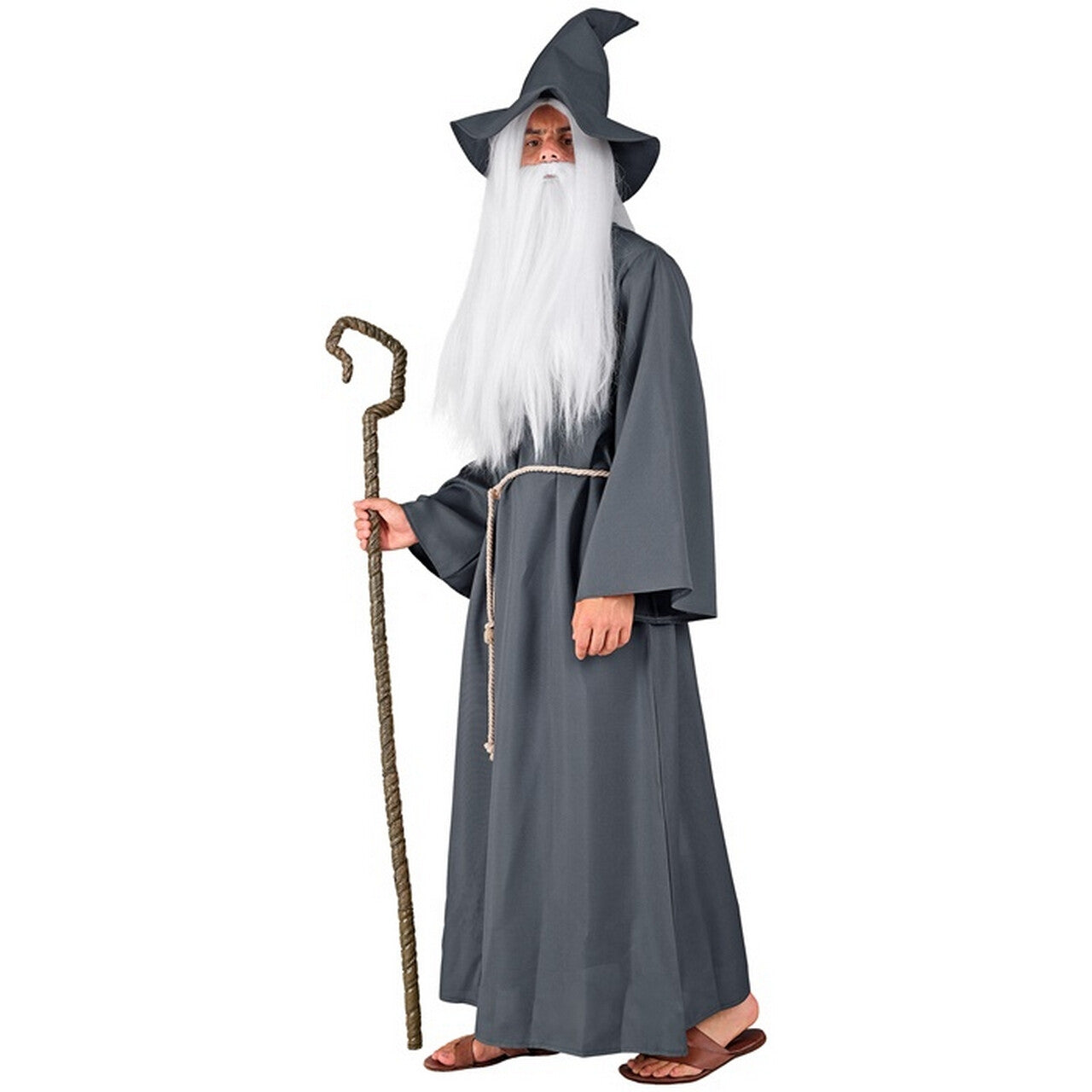 Op deze afbeelding zie je een Kostuums, van het merk Widmann. Grijze Wijze Tovenaar Merlin Man Kostuum