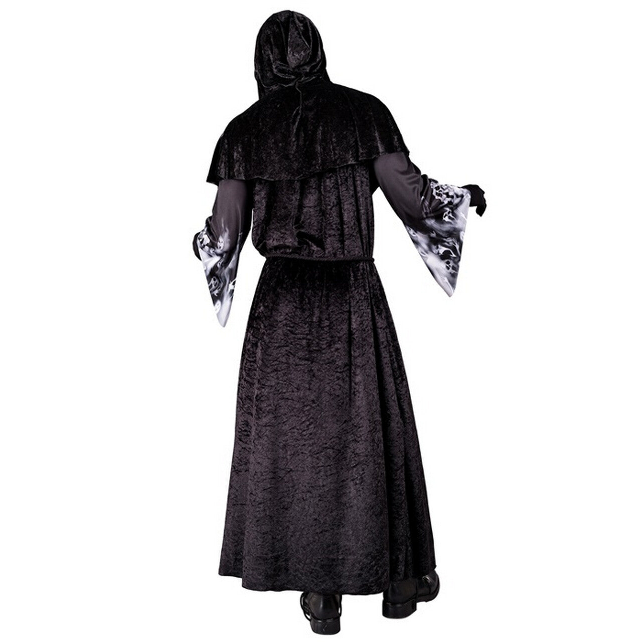 Op deze afbeelding zie je een Kostuums, van het merk Widmann. Screaming Souls Taker Man Kostuum