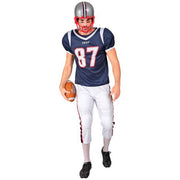 Op deze afbeelding zie je een Kostuums, van het merk Widmann. Quarterback Chief American Football Man Kostuum