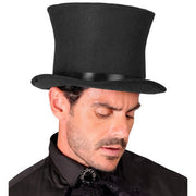 Op deze afbeelding zie je een Accessoires, van het merk Widmann. Hoge Deftige Hoed Zwart
