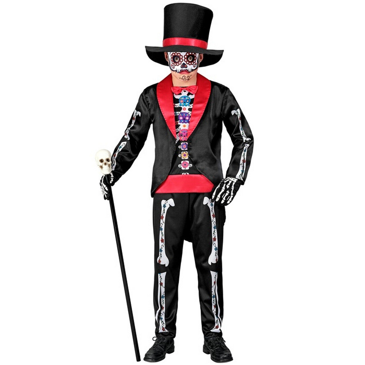 Op deze afbeelding zie je een Kostuums, van het merk Widmann. Mister Mexican Bones Jongen Kostuum