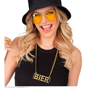 Op deze afbeelding zie je een Accessoires, van het merk Widmann. Ketting Bier Goud 65 Cm