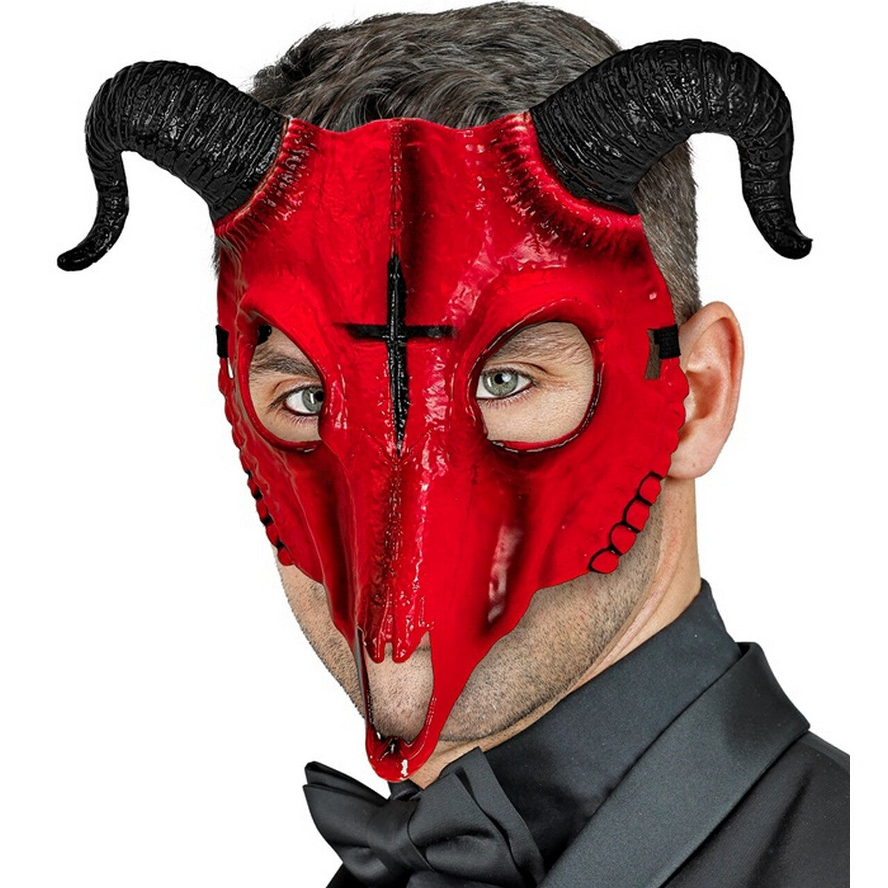 Op deze afbeelding zie je een Accessoires, van het merk Widmann. Masker Satanische Ram