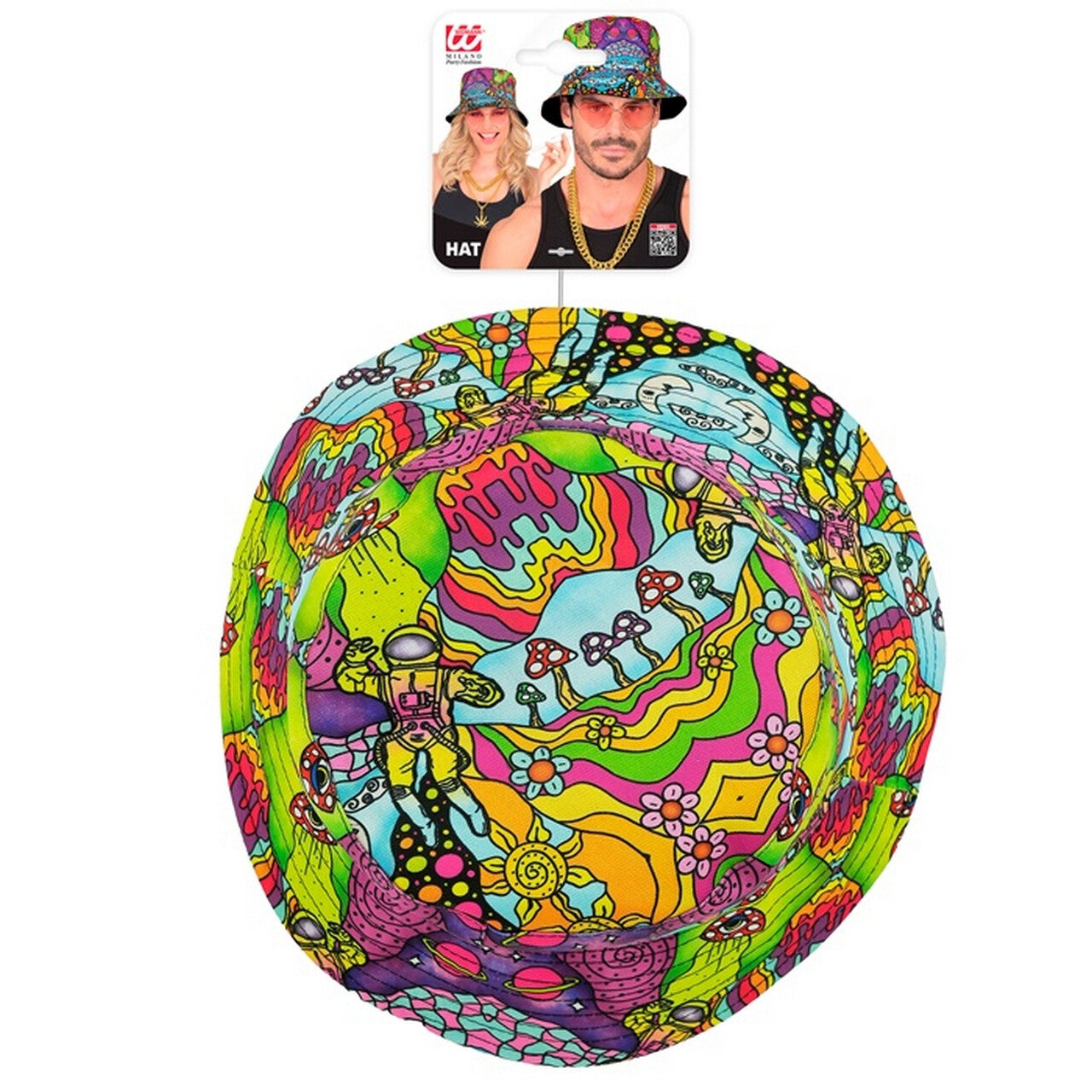 Op deze afbeelding zie je een Accessoires, van het merk Widmann. Bucket Hat Super High