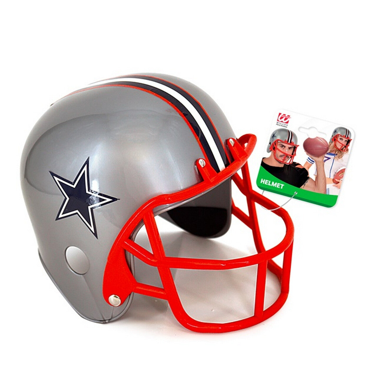 Op deze afbeelding zie je een Accessoires, van het merk Widmann. Star Team Helm American Football