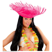 Op deze afbeelding zie je een Accessoires, van het merk Widmann. Ipanema Beach Hoed Stro Roze