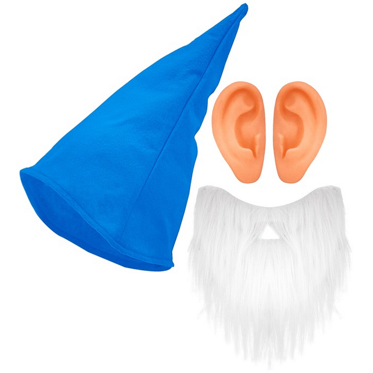 Op deze afbeelding zie je een Accessoires, van het merk Widmann. Kabouter Set Blauw Driedelig