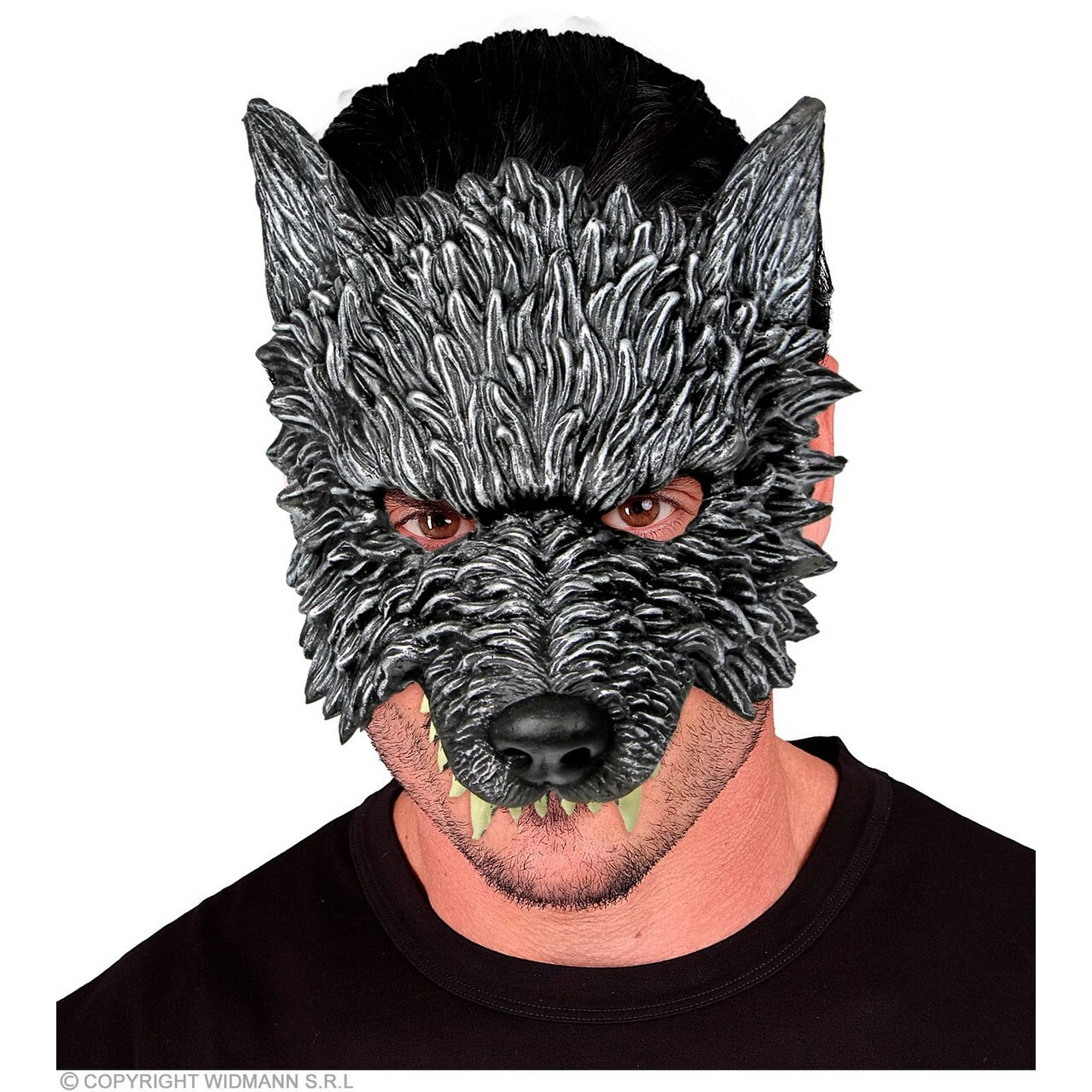 Op deze afbeelding zie je een Accessoires, van het merk Widmann. Kinloos Masker Grote Boze Wolf