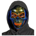 Schedel Masker Goud Met Gekleurd Licht