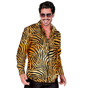Op deze afbeelding zie je een Kostuums, van het merk Widmann. Joe Gold Junglekoning Overhemd Man