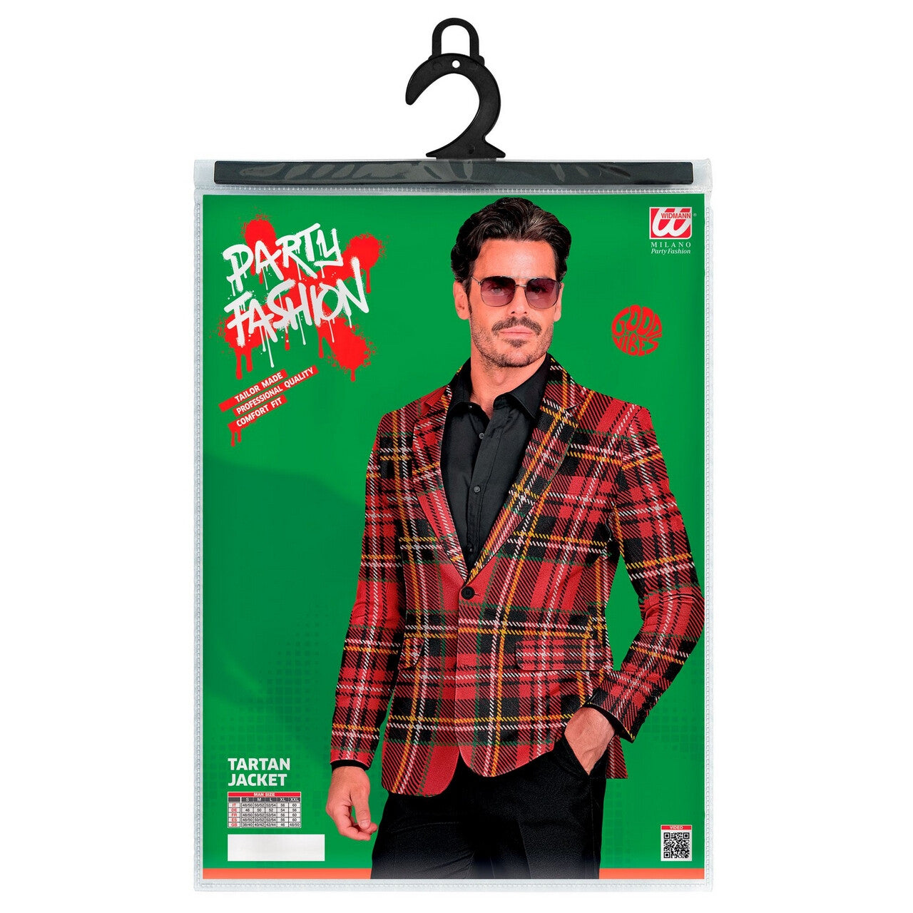 Op deze afbeelding zie je een Kostuums, van het merk Widmann. Scott Mactartan Colbert Man