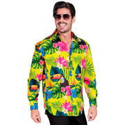 Op deze afbeelding zie je een Kostuums, van het merk Widmann. Summer Tropics Festival Overhemd Man