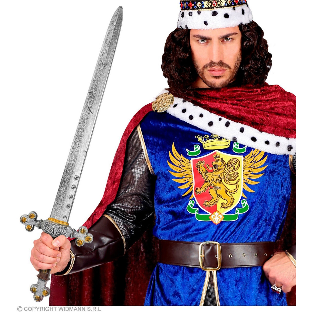 Op deze afbeelding zie je een Accessoires, van het merk Widmann. Koninklijk Zwaard 72 Cm