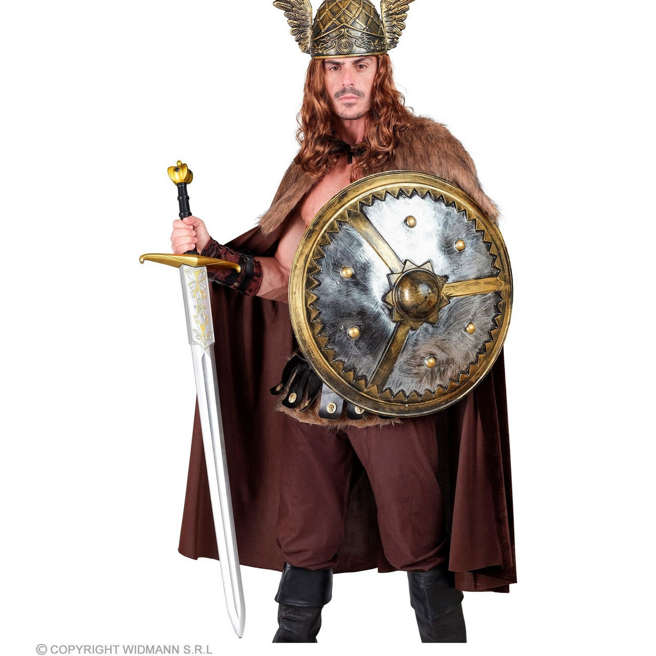 Op deze afbeelding zie je een Accessoires, van het merk Widmann. Zwaard Leider Van De Strijdmacht 122 Centimeter