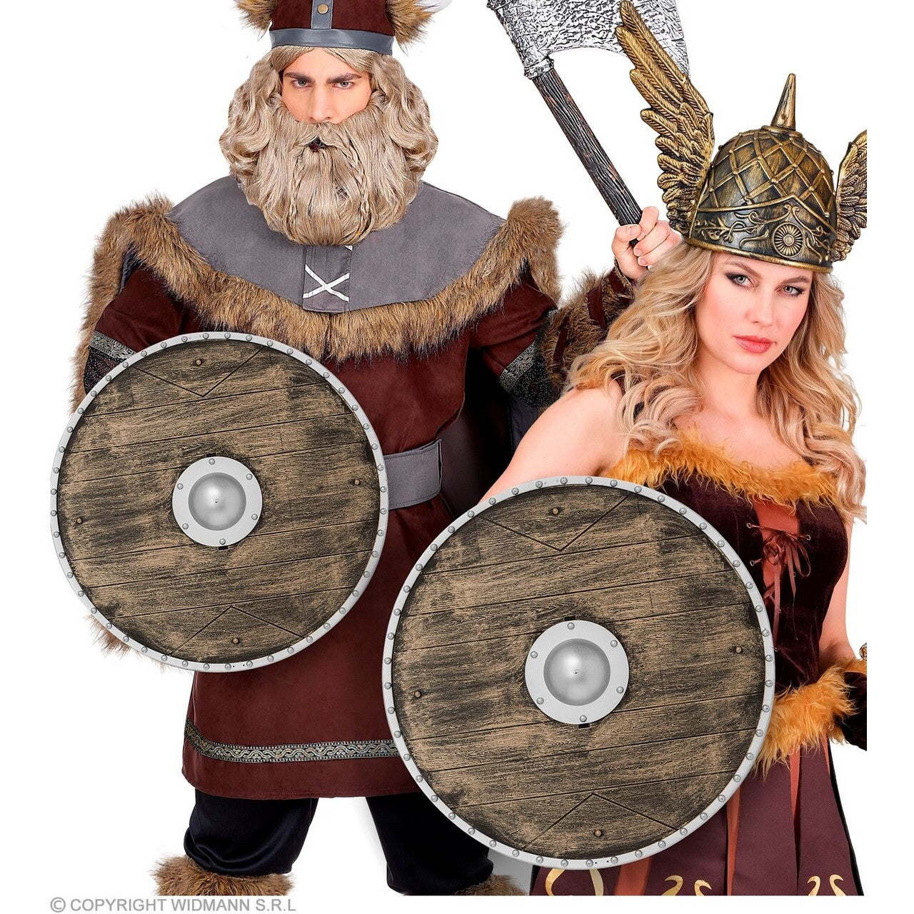 Op deze afbeelding zie je een Accessoires, van het merk Widmann. Schild Viking Valhalla