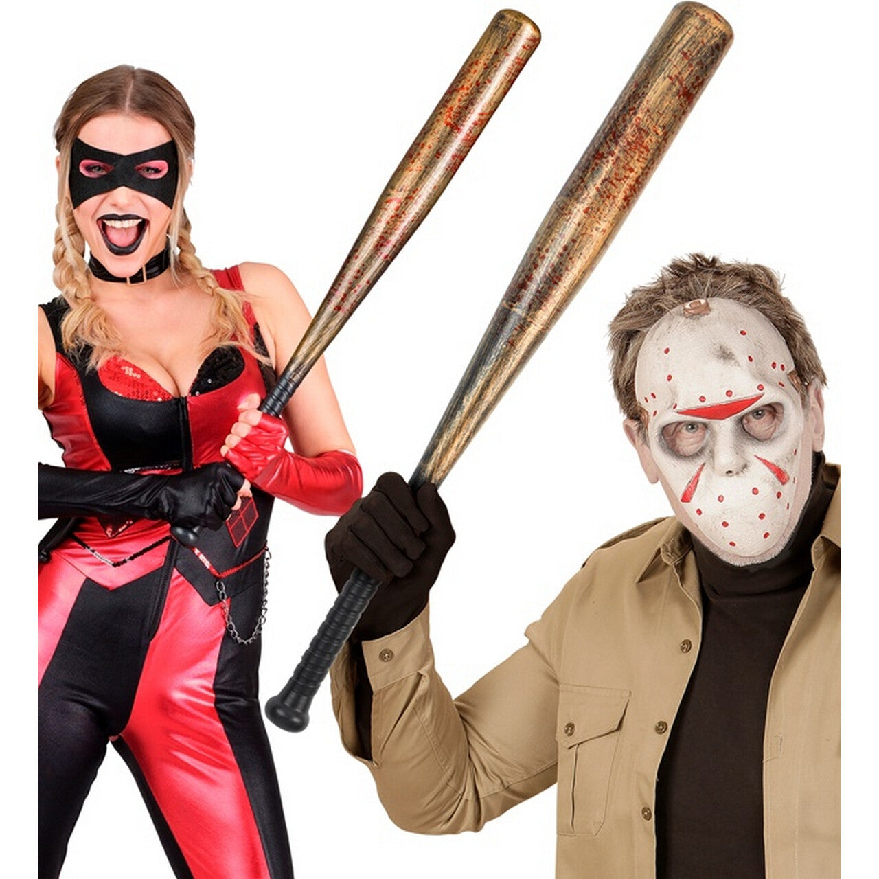 Op deze afbeelding zie je een Accessoires, van het merk Widmann. Bloody Baseball Knuppel
