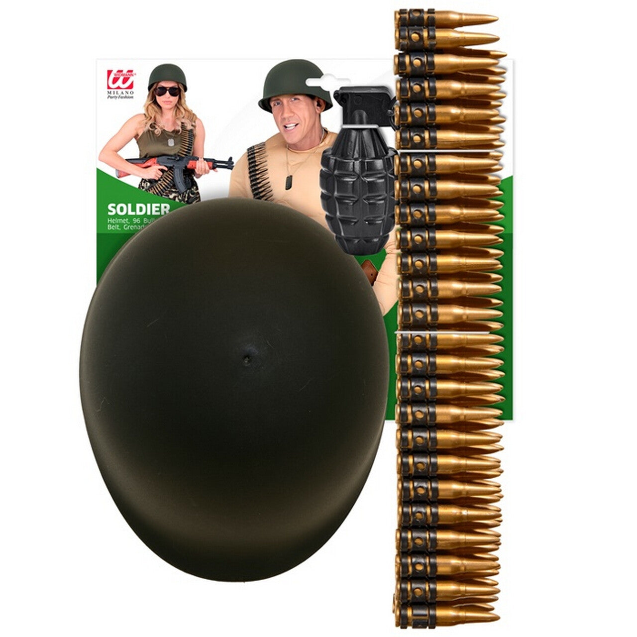 Op deze afbeelding zie je een Accessoires, van het merk Widmann. Rambo Accessoire Set
