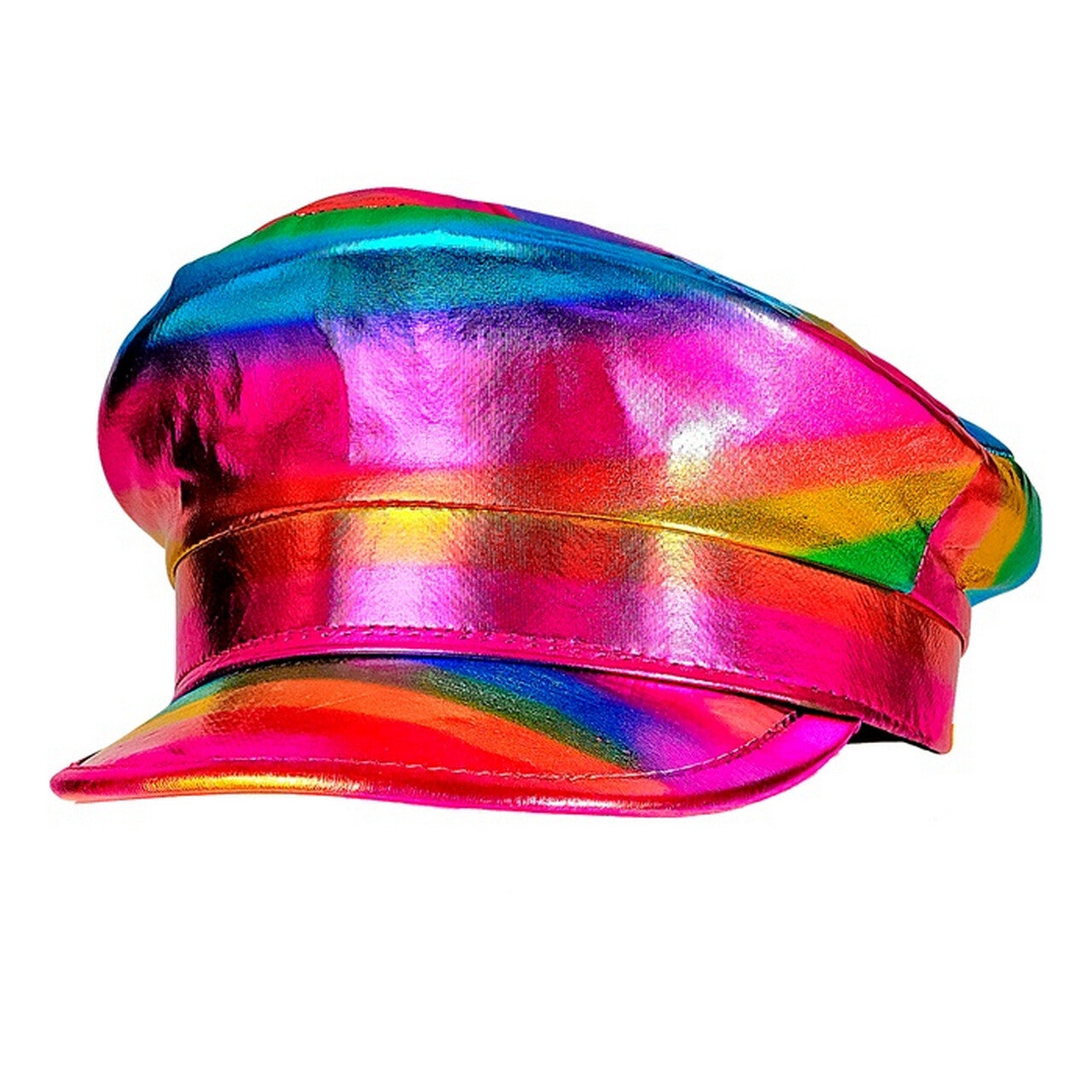 Op deze afbeelding zie je een Accessoires, van het merk Widmann. Opvallende Regenboog Pet Kapitein
