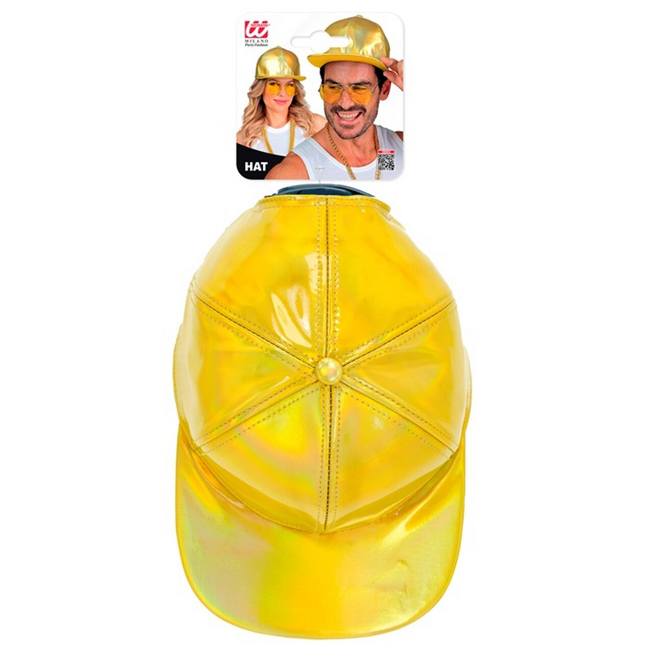 Op deze afbeelding zie je een Accessoires, van het merk Widmann. Holografische Gouden Pet