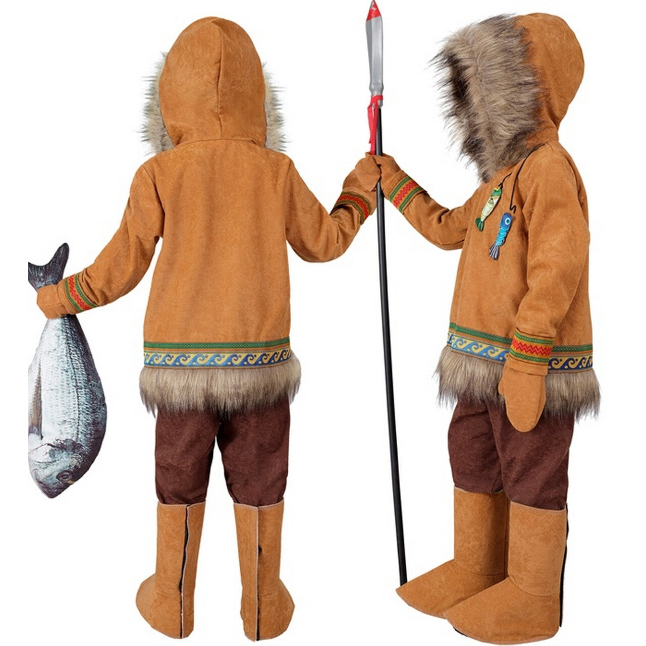Op deze afbeelding zie je een Kostuums, van het merk Widmann. Kleine Minik Inuk Kind Kostuum