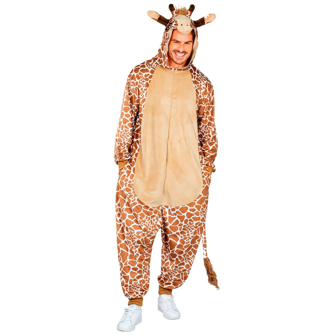 Op deze afbeelding zie je een Kostuums, van het merk Widmann. Gave Giraf Onesie Kostuum