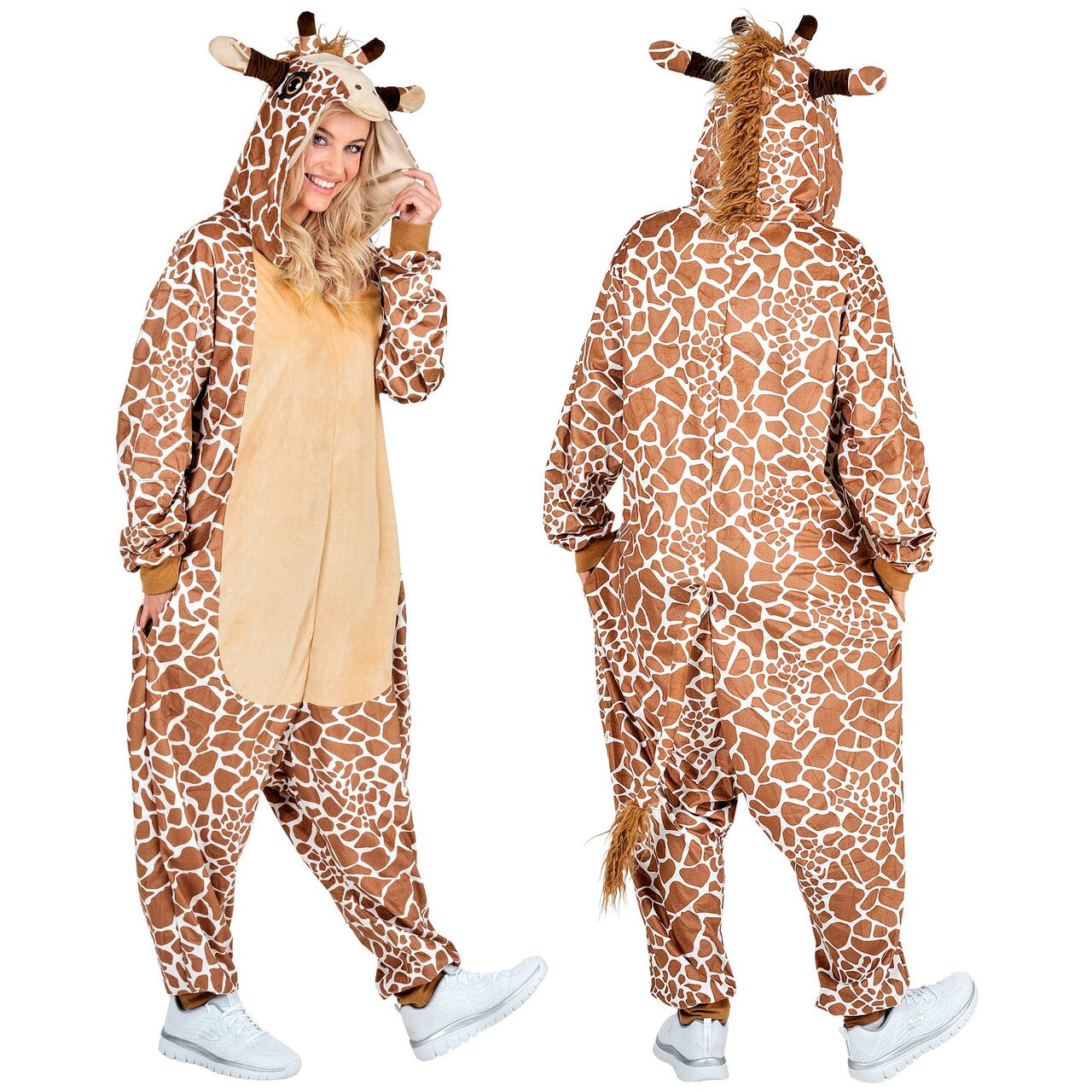 Op deze afbeelding zie je een Kostuums, van het merk Widmann. Gave Giraf Onesie Kostuum