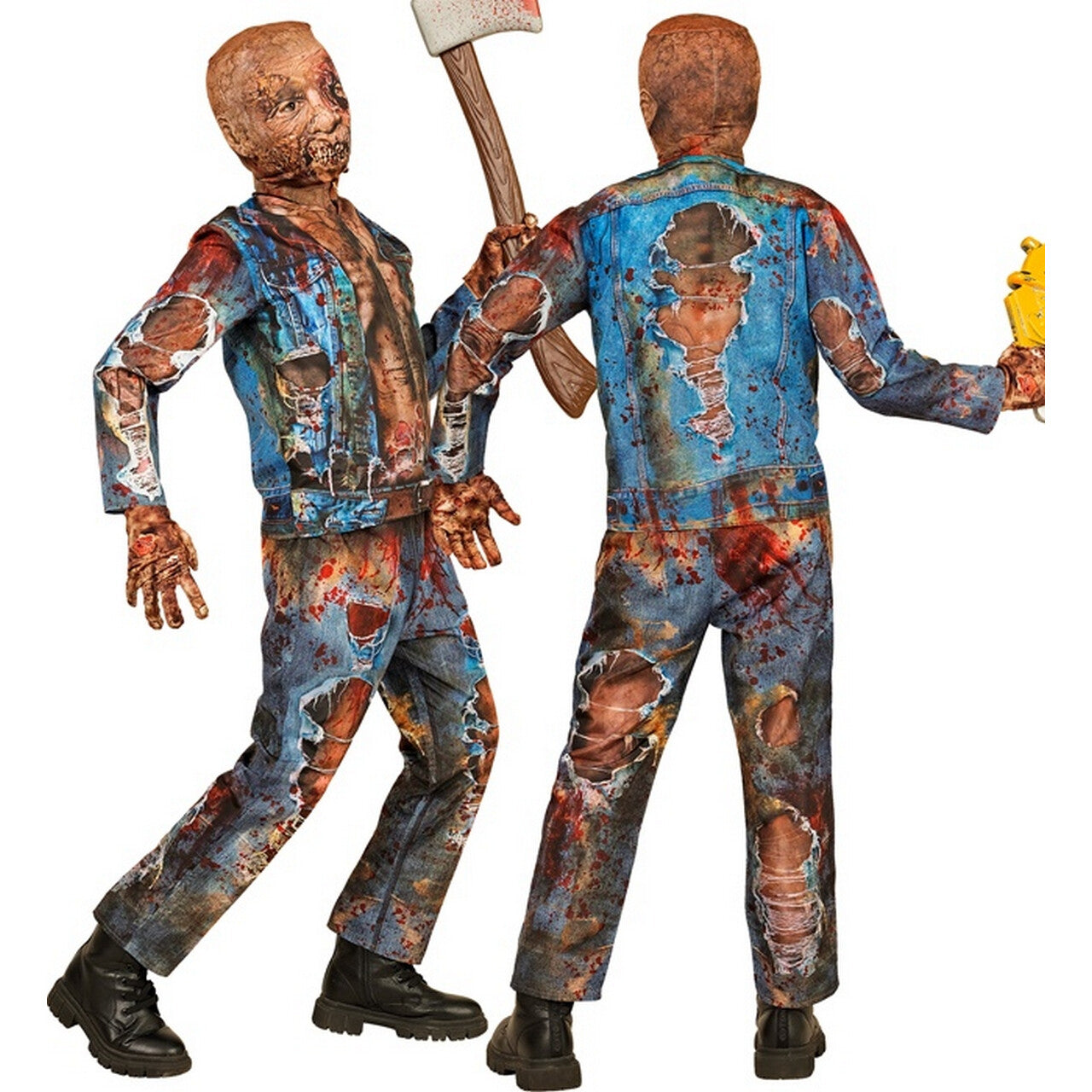 Op deze afbeelding zie je een Kostuums, van het merk Widmann. Not So Cool Dude Zombie Jongen Kostuum