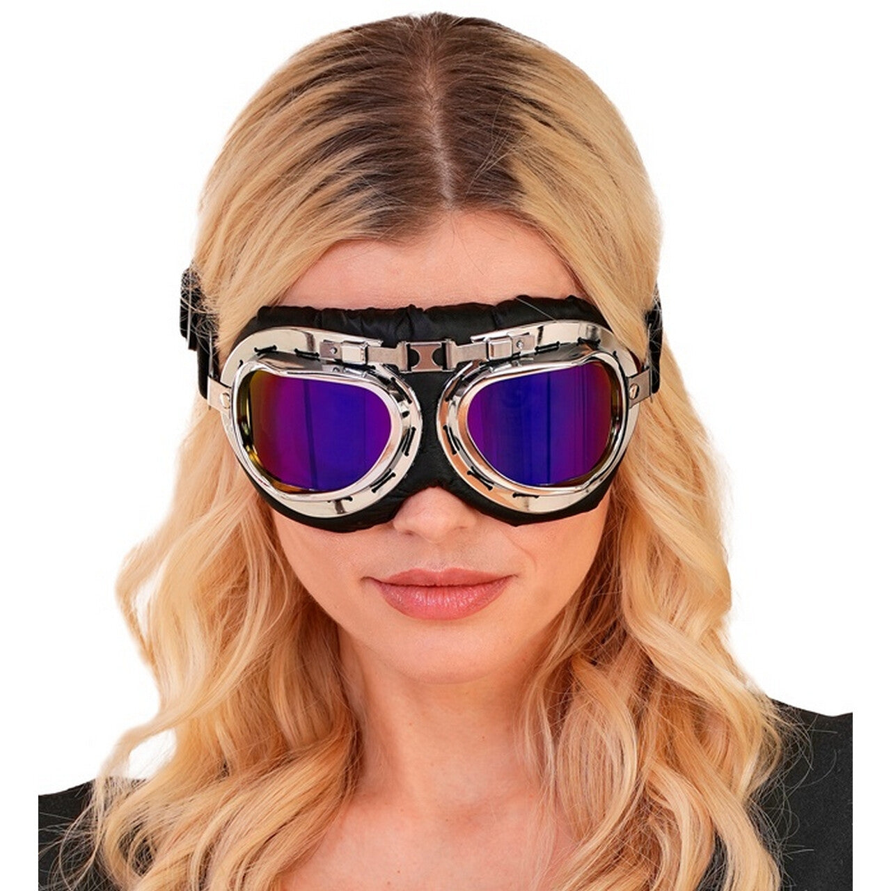 Op deze afbeelding zie je een Accessoires, van het merk Widmann. Coole Vliegeniersbril Piet Piloot