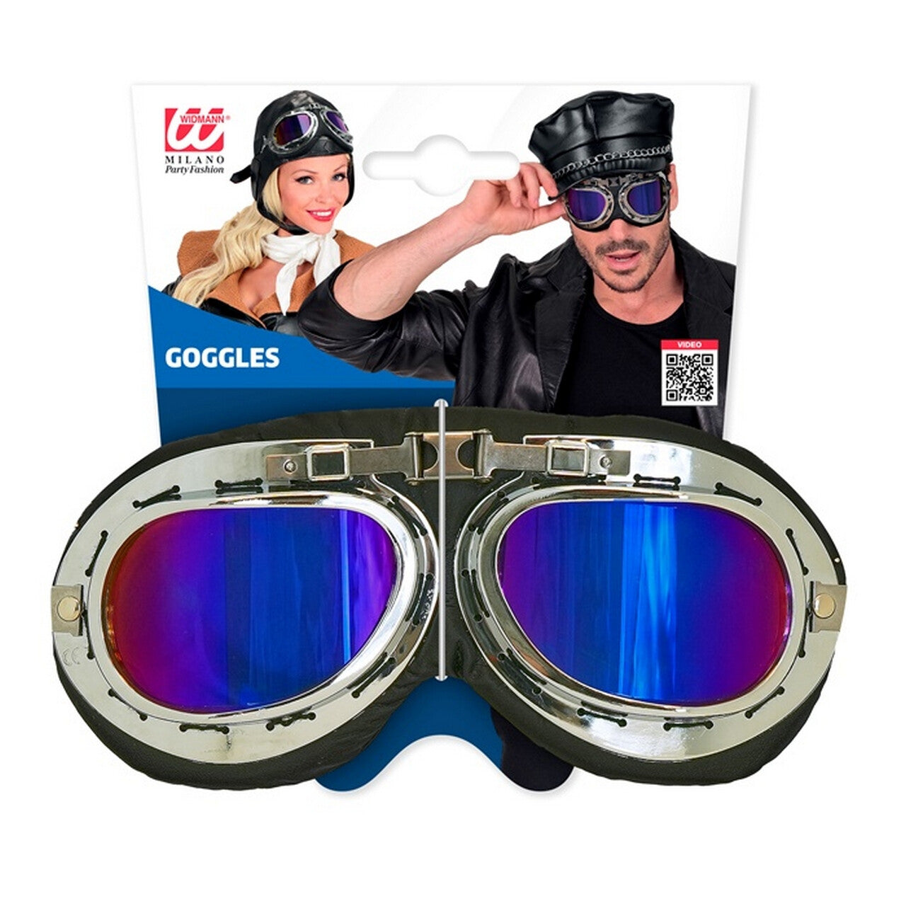 Op deze afbeelding zie je een Accessoires, van het merk Widmann. Coole Vliegeniersbril Piet Piloot