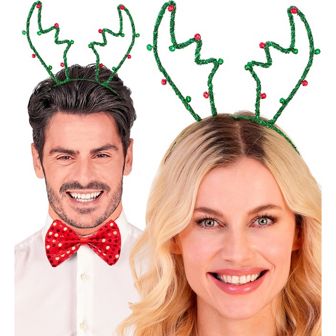 Op deze afbeelding zie je een Accessoires, van het merk Widmann. Hoofdband Green Deer