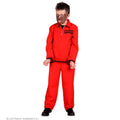Levenslange Gevangene County Jail Rood Kind Kostuum