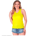 Basic Tank Top Neon Geel Vrouw