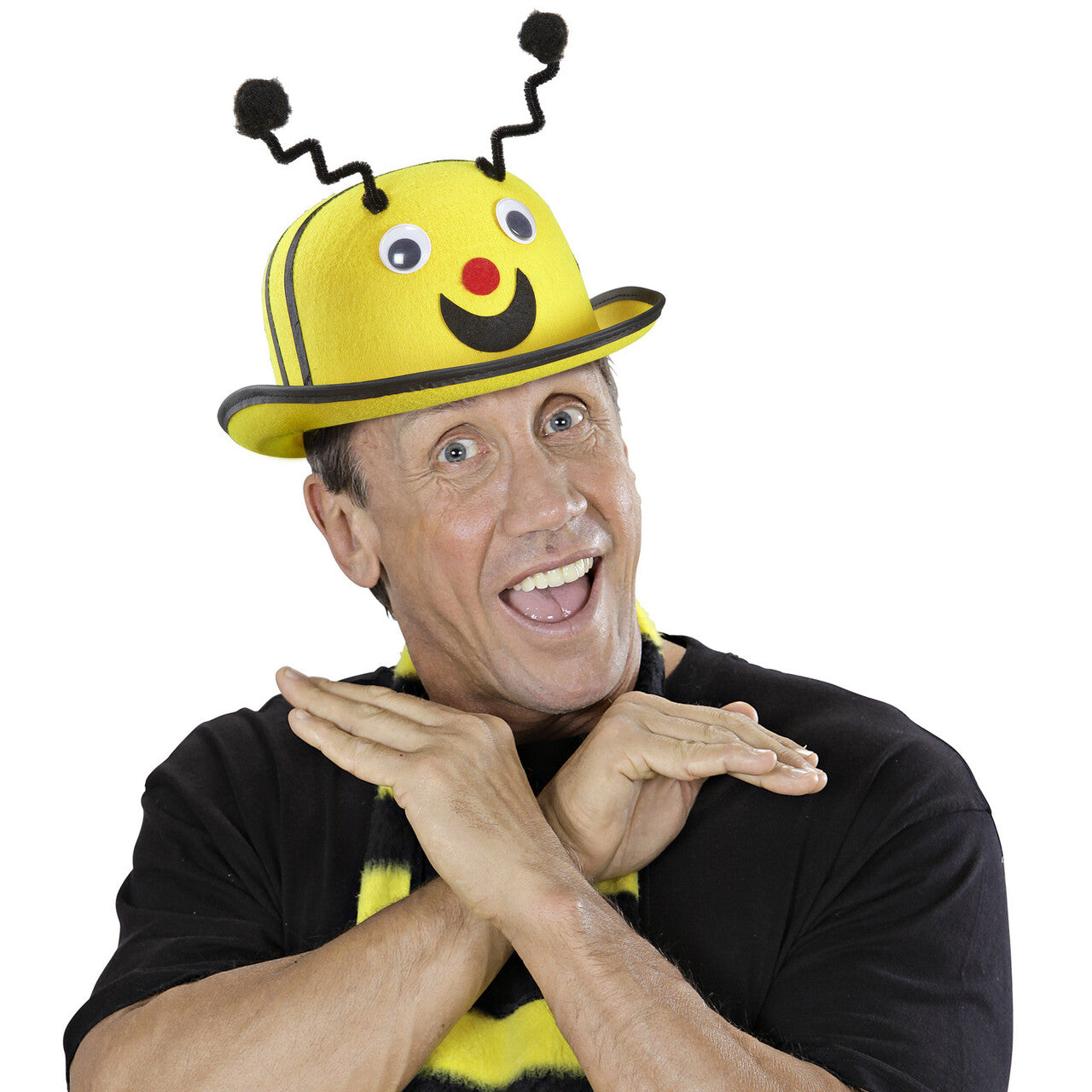 Op deze afbeelding zie je een Accessoires, van het merk Widmann. Vrolijke Bolhoed Bij