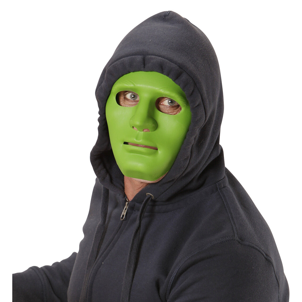 Op deze afbeelding zie je een Accessoires, van het merk Widmann. Classic Creep Masker Groen