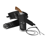 Op deze afbeelding zie je een Accessoires, van het merk Widmann. Knallende Cowboy Western Holster Met Riem Lederlook , Zwart