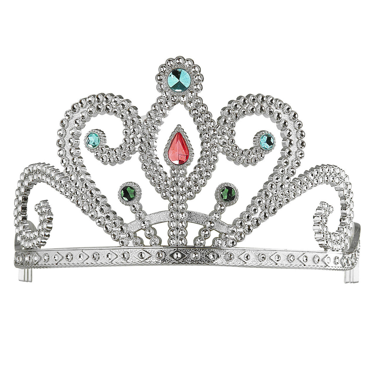 Op deze afbeelding zie je een Accessoires, van het merk Widmann. Koninklijke Prinsessenkroon Zilver Met Diamanten, Zilver