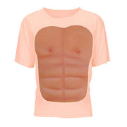 Op deze afbeelding zie je een Kostuums, van het merk Widmann. Sixpack Spieren Torso T-Shirt Man Kostuum