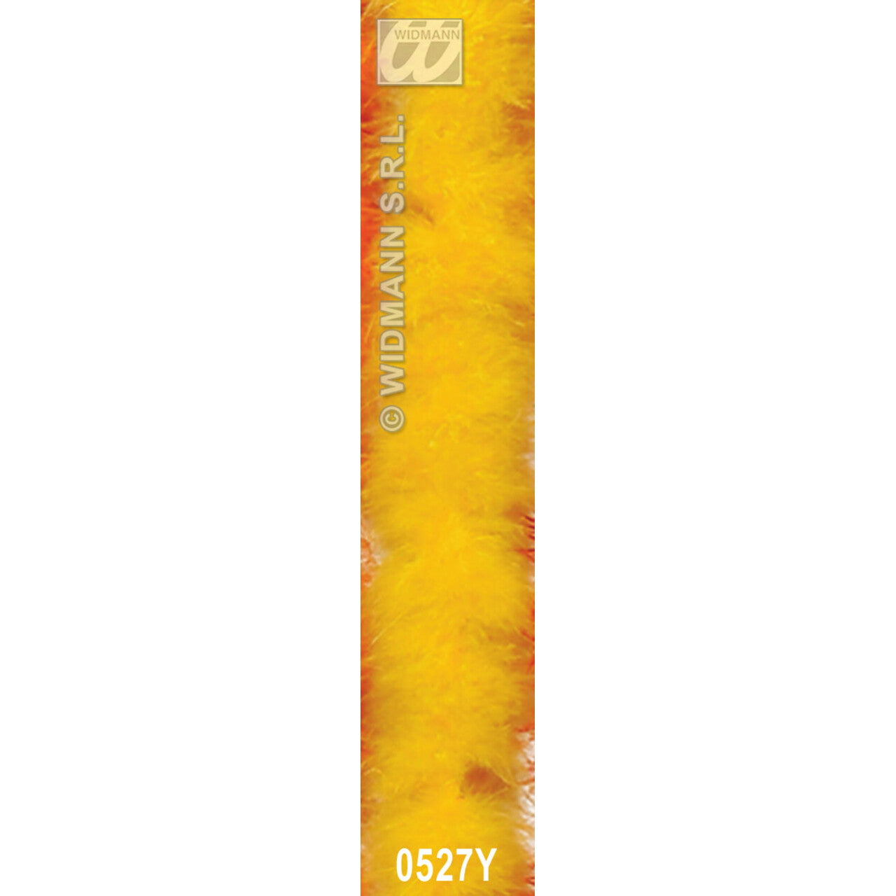 Op deze afbeelding zie je een Accessoires, van het merk Widmann. Decoratieve Boa Geel 2 Meter