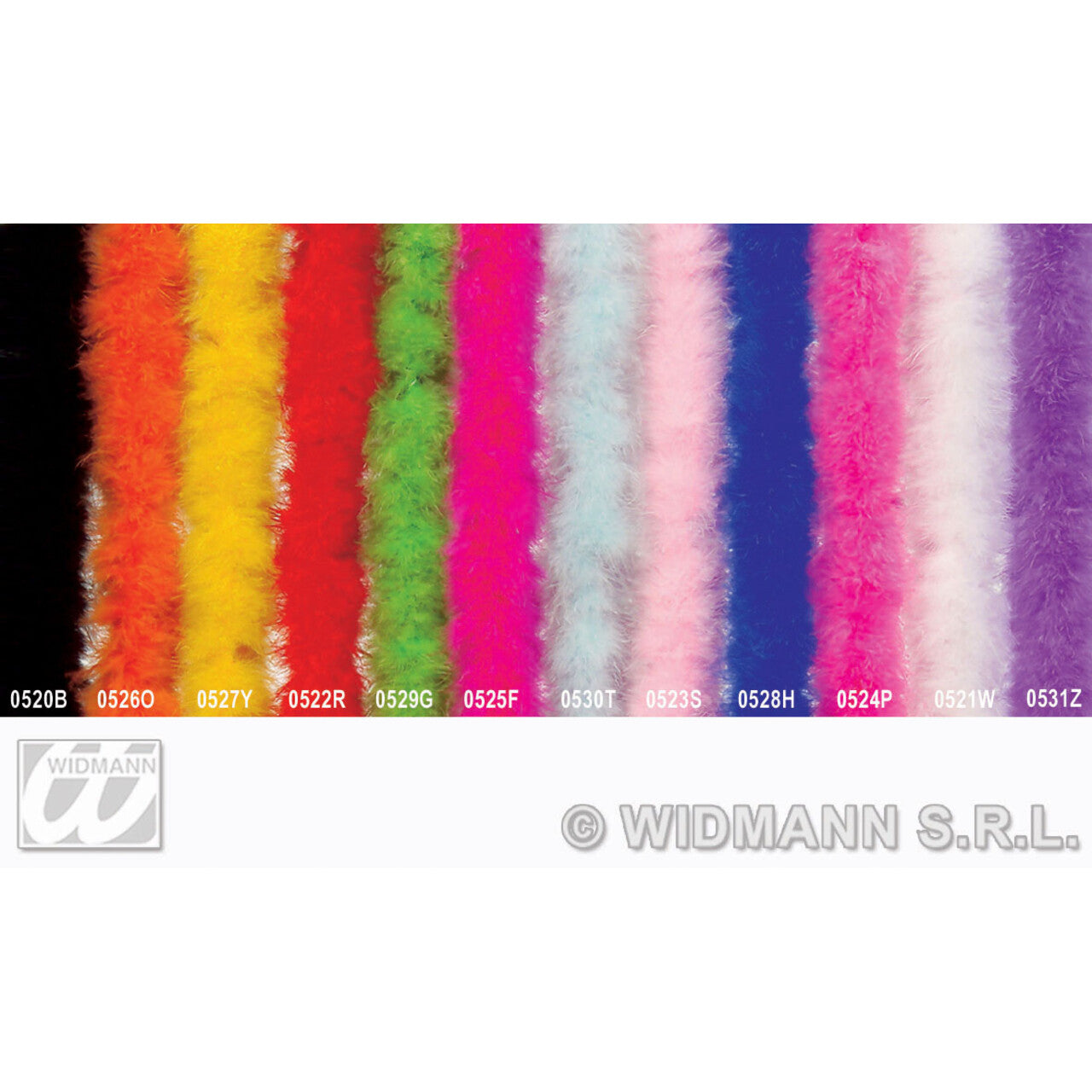 Op deze afbeelding zie je een Accessoires, van het merk Widmann. Decoratieve Boa Lichtblauw 2 Meter