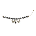 Chique Nekband Gothic Strass Met Rozen