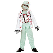 Op deze afbeelding zie je een Kostuums, van het merk Widmann. Skelet Zombie Dokter Jongen Kostuum