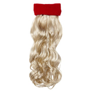 Op deze afbeelding zie je een Accessoires, van het merk Widmann. Sporty Rode Zweetband Met Blond Gekruld Haar
