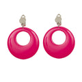 Flower Girl Oorringen Neon Roze