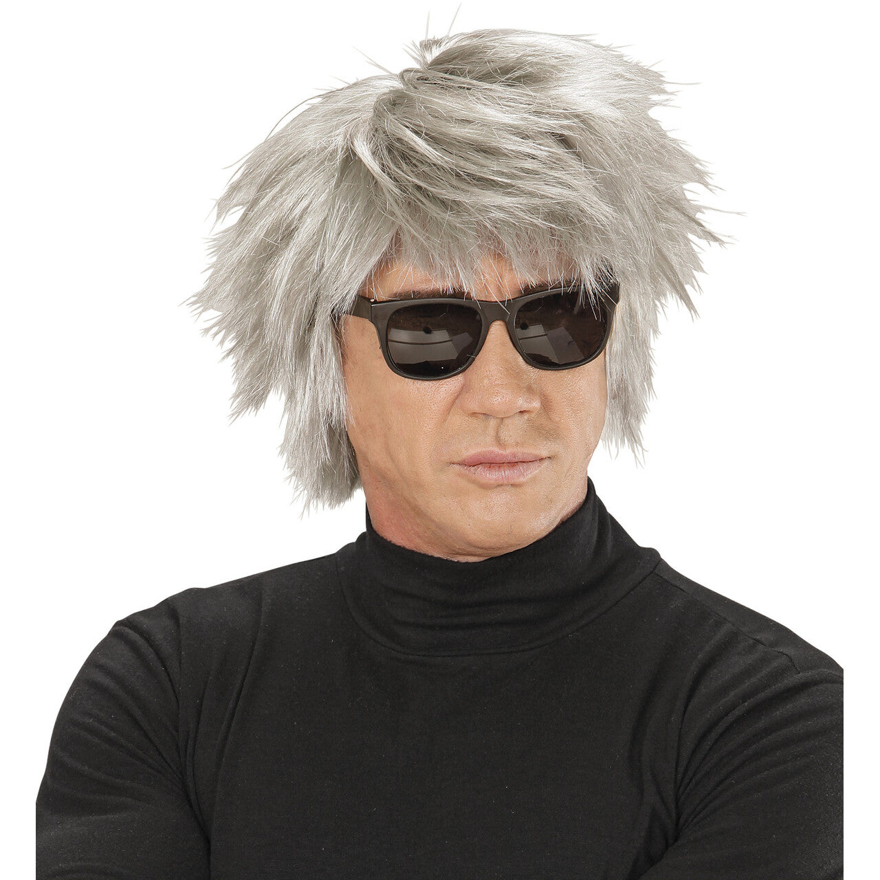 Op deze afbeelding zie je een Accessoires, van het merk Widmann. Wilde Pruik, Andy Zombie