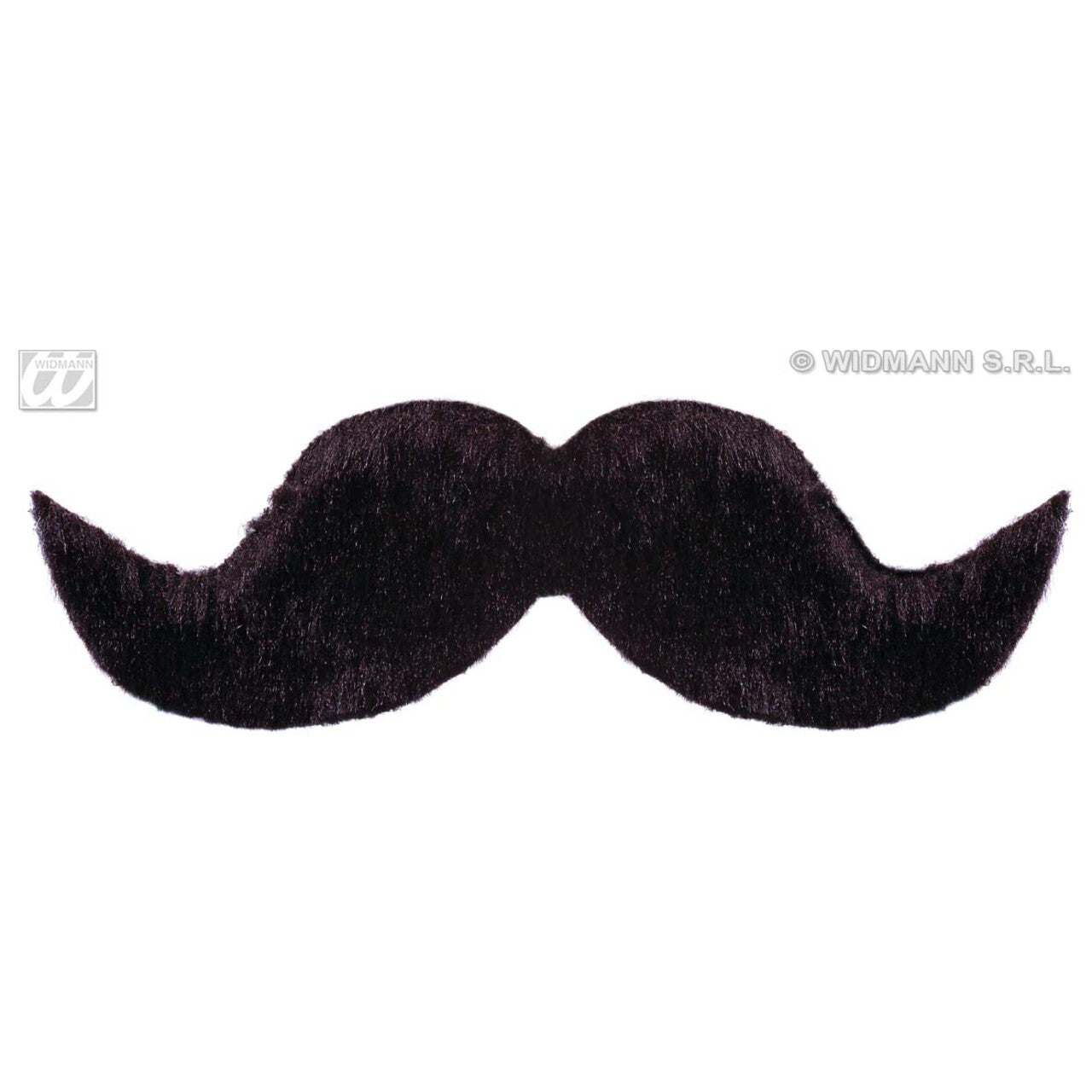 Op deze afbeelding zie je een Accessoires, van het merk Widmann. Snor Zwart, Ambassador