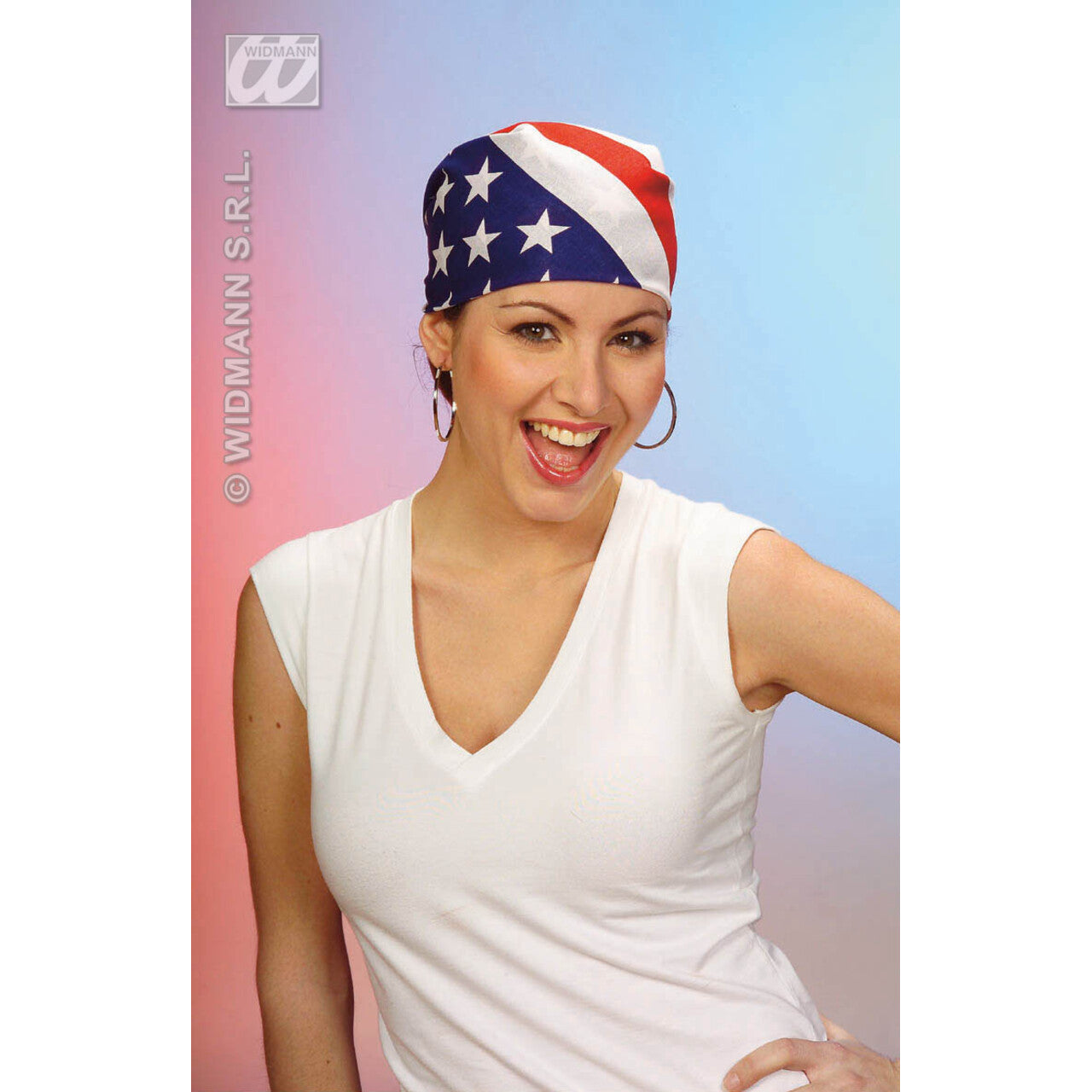 Op deze afbeelding zie je een Accessoires, van het merk Widmann. Bandana USA